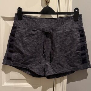 Athleta Gray Athletic Shorts with Drawstring Waist